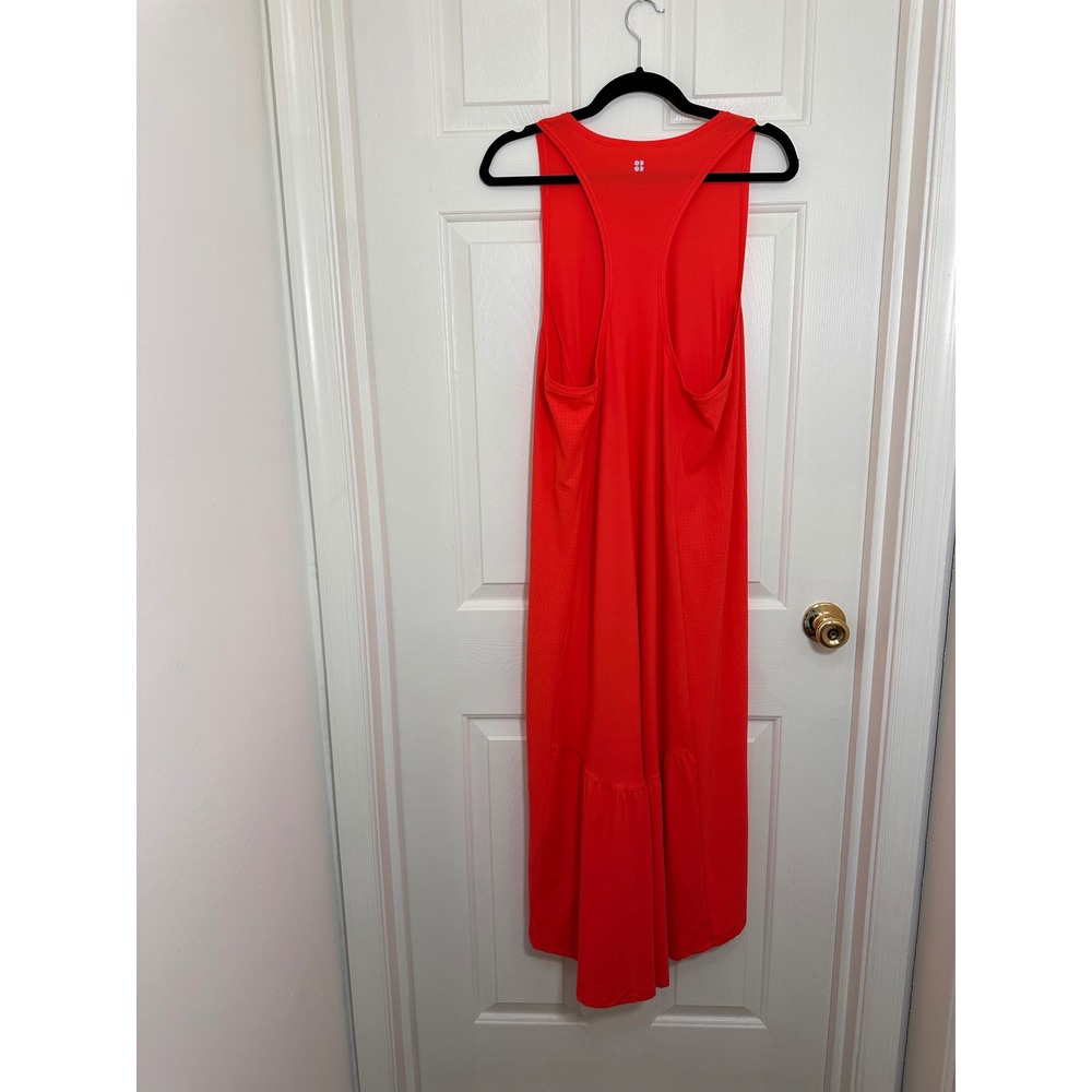 Sweaty Betty London Red High Low Maxi Dress XL Anthropologie SB5478 Racerback - Picture 4 of 4